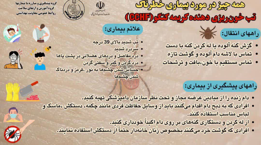 همه چیز درمورد بیماری خطرناک تب خون ریزی دهنده کریمه کنگو (CCHF)