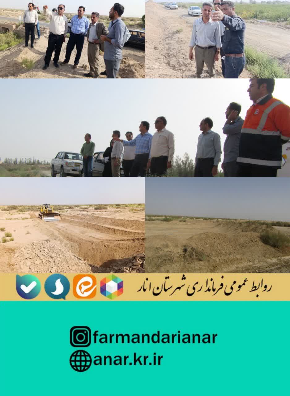 لایروبی مسیر سیل روستای شاهم آباد