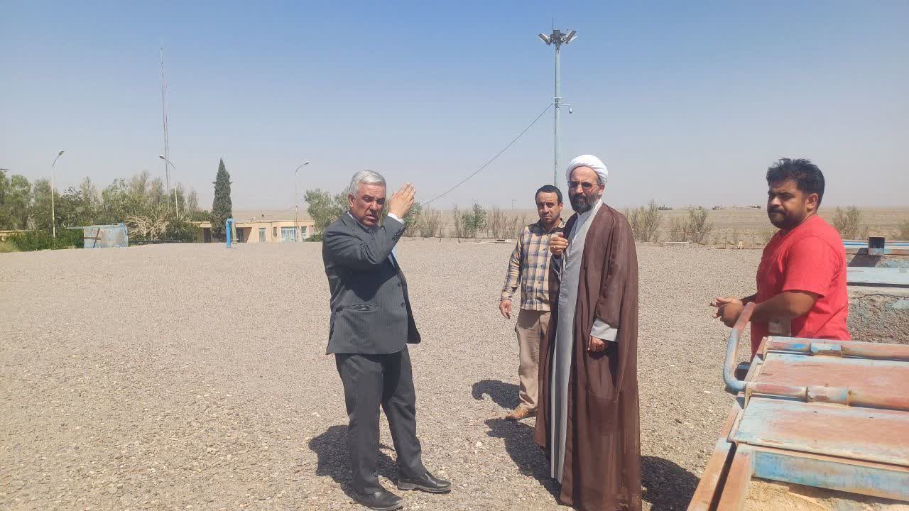 🔶️بازدید دادستان عمومی شهرستان از سایت مخزن ۵۰۰۰ متر مکعبی شهر انار